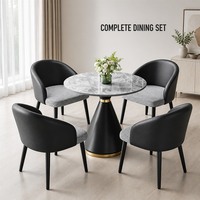 Moderner Luxus Runder Couchtisch Metall Eisen Verstellbarer Goldener Sockel Wohnzimmer Lounge