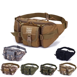 Unisex Tactical Waist Pack Outdoor Activities <b>Large</b> Daily Life Waist Pack Zipper Water-Proof <b>Pillow</b> Cycling Camping Hiking - Product Image 2