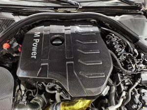 Housse de moteur en fibre de carbone 3K tissée en sergé brillant pour <span class=keywords><strong>BMW</strong></span> Série 3,4 (G Chaiss) 330 <span class=keywords><strong>335</strong></span> 430 435 G20 G22 - Product Image 5