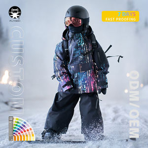 Traje de Nieve para Niños FLYSKI con Capucha, Impermeable, Cortavientos, Abrigo Deportivo de Invierno, Chaqueta y Pantalones para Actividades al Aire Libre - Product Image 1