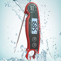 Thermomètre numérique électronique à lecture instantanée pour barbecue, cuisson, aliments et viande, avec sonde pliable et rétroéclairage LCD pour la cuisine