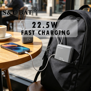 แบตเตอรี่สำรองพกพาความจุสูง 10000mAh ชาร์จเร็ว พร้อมพอร์ต Type-C สำหรับชาร์จเข้า/ออก ดีไซน์มินิ วัสดุพลาสติก - Product Image 4