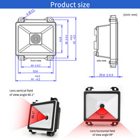 Module de scanner de codes QR CMOS haute vitesse EMT8060B, lecteur de codes-barres 1D 2D OCR MRZ pour l'extérieur et la forte luminosité