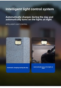 Chất lượng cao hiện đại ngoài trời cảm biến chuyển động IP64 không thấm nước chia phong cách biệt thự sân Đèn năng lượng mặt trời dẫn đèn tường - Product Image 3