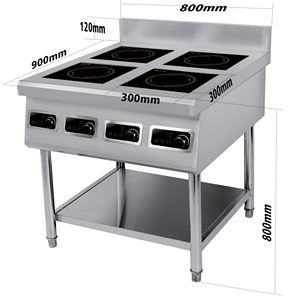 Cucina a Induzione Commerciale Verticale ad Alta Potenza da 3000W/5000W con 4 Zone/4 Fuochi e Tecnologia Half-Bridge - Product Image 4