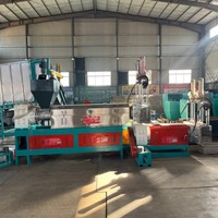Granulateur de déchets plastiques haute capacité, machine de pelletisation PP PE PET PVC à une ou deux étapes