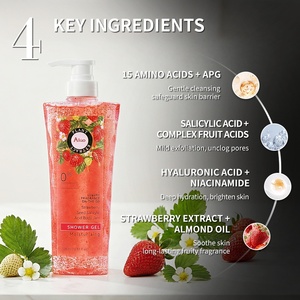 Gel <span class=keywords><strong>Doccia</strong></span> Lussuoso 4-in-1 all'Ingrosso con Acido Salicilico, Schiumogeno, <span class=keywords><strong>per</strong></span> Pulizia Profonda, Luminosità e Rassodamento della Pelle - Product Image 2