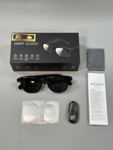 JS01 PRO AI Glasses White Frames 12MP Camera Touch Control Dual-<b>Mic</b> ENC AI Translation ChatGPT 42.5g - Product Image 5