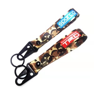 Bán Buôn Polyester Nylon Webbing Key Chain Ngụy Trang Thiết Kế In Ấn <span class=keywords><strong>Fancy</strong></span> Carabiner Dây Đeo <span class=keywords><strong>Keychain</strong></span> - Product Image 1