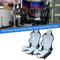 Siège de course en fibre de carbone sèche personnalisé pour simulateur de course Ferrari, fauteuil de jeu, siège de simulation E-Sports