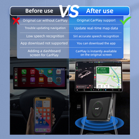 Carlinkit - Caja Inalámbrica Carplay para Automóvil, Caja Inteligente para Automóvil, Accesorios Tesla Específicos para Japón, para Tesla Model Y X S 3