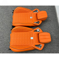 Sièges de course en cuir 2 pièces style B, imperméables, orange, pour Mercedes-Benz Classe G W464 G500 AMG G63 G550 2019-2024