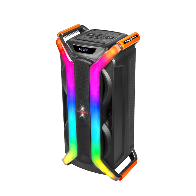 Portable 100W RGB LED for Bluetooth Party Speaker Waterproof Plastic Mic Accessory Battery Power for Mobile Phones for Outdoor U