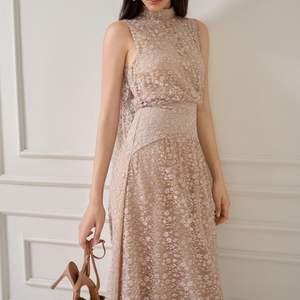 Robe élégante pour femmes ZUKA LACE EFFET Écharpe LONGUE ROBE Attachée Long Panneau arrière Vêtements de mode pour femmes de VN - Product Image 3