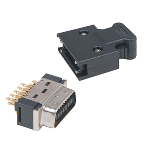 Conector SCSI MDR Mini D Ribbon de 1.27mm y 20 pines de entrada/salida, tipo hebilla, <span class=keywords><strong>macho</strong></span>, para soldar, 3M 10120-3000PE - Product Image 1