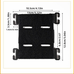 OEM 3 Zoll Klettverschluss-Patch mit Funktionshaken für Taktische Weste, Rucksack, Armband, Abnehmbares Molle-System, DIY Taschenzubehör - Product Image 1