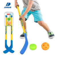 Ensemble de jouets de hockey sur glace, mini bâton et balle, jeu de hockey sur genoux pour enfants, jouets de sport et de fitness