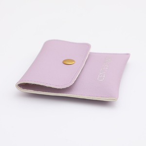 Pochette à bijoux en cuir PU violet PUPPYSEW, sac pour bagues, bracelets, colliers, boucles d'oreilles, emballage pour bijoux, pochette avec logo personnalisé - Product Image 4