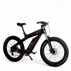 Bicicleta Eléctrica Deportiva de Montaña con Cuadro de Fibra de Carbono, Neumáticos 26*4, Motor sin Escobillas de 8 Velocidades, Batería de Litio de 48V 15AH y Frenos de Disco Dobles - Product Image 2