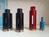 Forets à eau 11/4--1-7UNC, soudés au laser, forets à carottage, matrice de forage à haute efficacité pour le forage de puits, béton armé, carreaux de mur