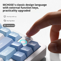 Teclado Mecánico Inalámbrico MCHOSE G75 V2, Intercambiable en Caliente, Tri-Modo, Retroiluminación RGB, Montaje Gasket, Teclas PBT para Juegos, Oficina y PC