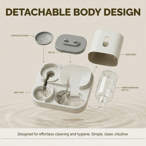 Dispensador <span class=keywords><strong>de</strong></span> Bebida para Mascotas Comedero Automático para Gatos Integrado con Circulación <span class=keywords><strong>de</strong></span> Flujo <span class=keywords><strong>de</strong></span> Agua Potable - Product Image 4