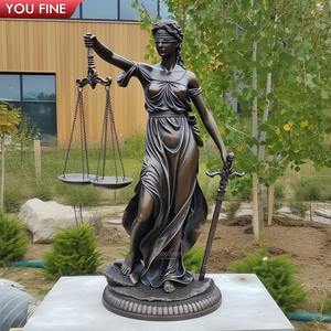 Buitenparktuin Brons Grote Rechtvaardigheidsstatus - Product Image 4