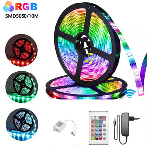 Ventes chaudes : Bande lumineuse <span class=keywords><strong>LED</strong></span> <span class=keywords><strong>RGB</strong></span> 5050 avec télécommande IR et contrôle BT, éclairage décoratif intérieur/extérieur étanche - Product Image 1