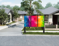EKAA 75 Inci 3000/4000 Nits Layar LCD Digital Signage Satu Sisi untuk Jendela Toko, Terbaca di Bawah Sinar Matahari, Tanpa Kipas