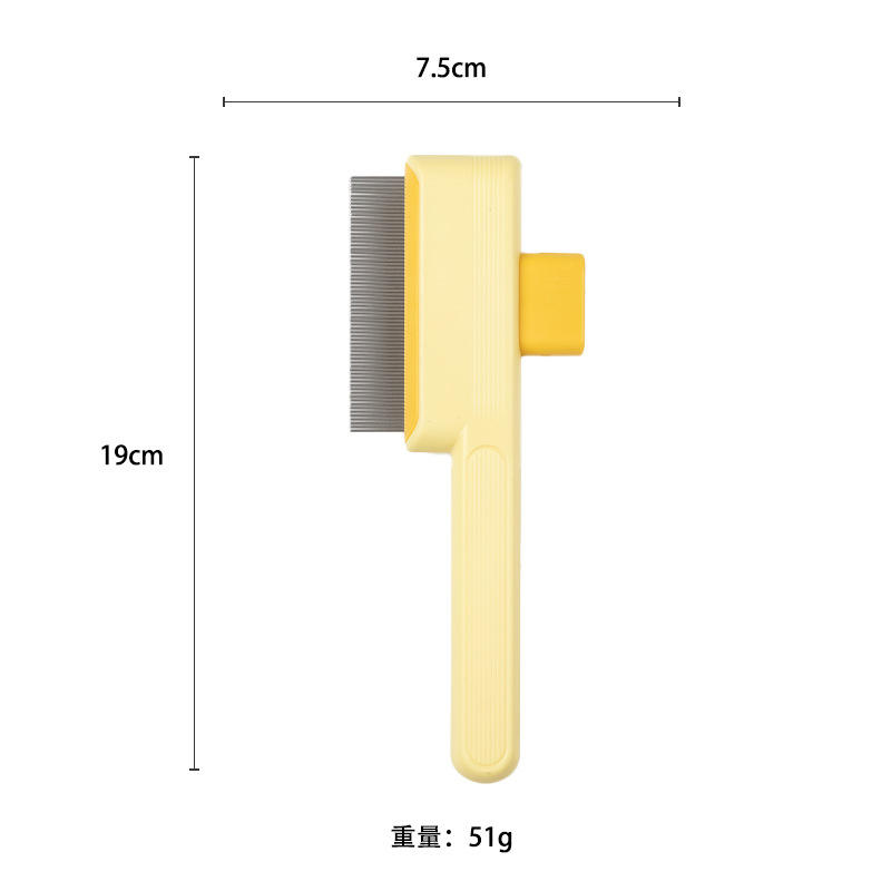 Peigne à dents fines - jaune pour un nettoyage en profondeur