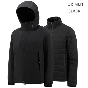 <span class=keywords><strong>Giacca</strong></span> 3-in-1 di Alta Qualità per Caccia, Campeggio, Sci e Snowboard, Impermeabile, Antivento, Traspirante e Assorbente l'Umidità - Product Image 4