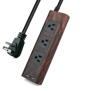 american standard 3-outlet surge protector power strip flat plug power socket 2m electrics combo extension cord for home,travel