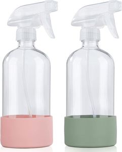 Silicone Sleeve Protection Cover for 250ml/500ml Plastic Clear Glass Spray Bottles for <b>Tea</b> <b>Cups</b> & <b>Saucers</b> Back School Essential - Product Image 1