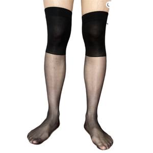 G00 <span class=keywords><strong>calcetines</strong></span> por encima de la rodilla para hombre, transparentes, ultrafinos, de negocios, japoneses, formales, de Color sólido, medias hasta el muslo torcidas - Product Image 1