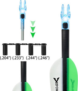 HT Lot de 9 Nocks de flèche lumineux LED Rouge Vert Bleu, Vente en gros, Luminescence 48 heures, Étanche, pour Arbalètes, Arcs classiques et Arcs à poulies, Chasse - Product Image 2