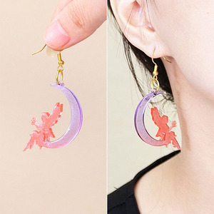 YS resina DIY pendientes moldes de yeso Pretty Girl serie colgante con agujero silicona vestido princesa modelo Ballet Pose molde herramientas - Product Image 4