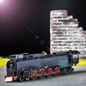 <span class=keywords><strong>Piececool</strong></span>-Puzzles 3D en métal pour adultes, kit de locomotive à vapeur pour la décoration de la maison, cadeaux d'anniversaire fantaisie sur le thème de la mode - Product Image 2