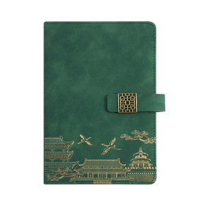 Chinese Style Business Notebook Set PU Leather Embossed Personalized Corporate Gift For Office Meeting Chinese <b>New</b> Year - Product Image 2