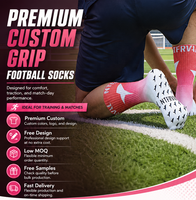 Chaussettes de football antidérapantes personnalisées de qualité supérieure pour hommes, chaussettes de football personnalisées, durables et respirantes