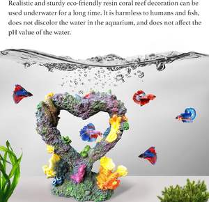 Plantes aquatiques en plastique écologique Ornements de corail Aquarium Paysage Coquillage Étoile de mer Luminescence Mer Décoration d'aquarium - Product Image 5