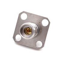 Conector RF hembra de montaje en Panel recto de 2,92mm Brida de 4 orificios Impedancia de 50ohm Conector coaxial 1P