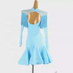 ชุดเต้นรำลาตินผ้าไหม/ผ้าฝ้ายพิมพ์ลายคุณภาพสูง ชุดเดรสชิ้นเดียวสำหรับ<span class=keywords><strong>การ</strong></span>สอบศิลปะ <span class=keywords><strong>การ</strong></span>แสดง <span class=keywords><strong>การ</strong></span>แข่งขัน  ไซส์ใหญ่ รุ่นใหม่ สำหรับเต้นรูมบ้า ชะชะช่า - Product Image 5