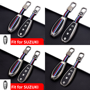 DM Premium en alliage de Zinc métal <span class=keywords><strong>porte</strong></span>-clés étui <span class=keywords><strong>porte</strong></span>-clés adapté pour <span class=keywords><strong>SUZUKI</strong></span> grand vitara/s-cross entrée sans <span class=keywords><strong>clé</strong></span> télécommande <span class=keywords><strong>porte</strong></span>-clés - Product Image 1