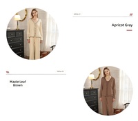 Ensemble de Nuit Élégant et Doux pour Femme, Teinture Réactive, Palette de Couleurs Intemporelles, Étiquette Personnalisée OEM, Vente en Gros, pour le Sommeil et le Confort