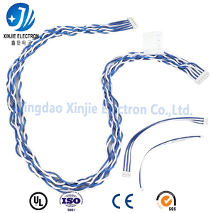 Conjunto de Cabos de Sinal com Conector Codificado por Cores Azul e Branco, com Fio de Cobre Puro Torcido Multipino de Dupla Ponta Personalizado - Product Image 2