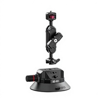 Support de fixation ULANZI SC-02 robuste avec ventouse et bras articulé de 4,5 pouces pour caméras d'action/numériques jusqu'à 3 kg