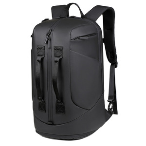 Men's Fashionable Multi-Functional <b>Large</b>-<b>Capacity</b> <b>Backpack</b> Waterproof Oxford Travel Bag Geometric Design for Fitness Business - Product Image 1