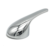 Robinet de cuisine et de salle de bain durable en zinc chromé poli, à poignée unique et à un seul trou