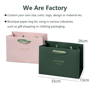 Bán buôn tùy chỉnh in logo quà tặng sang trọng túi giấy bán lẻ Boutique mua sắm túi giấy với logo riêng của bạn - Product Image 2