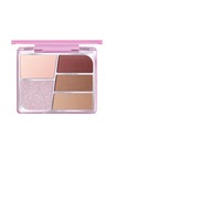 Palette de fards à paupières miniatures OEM personnalisée, effet papillon flottant, cinq couleurs, imperméable, mat et nacré, tons terreux, support ODM